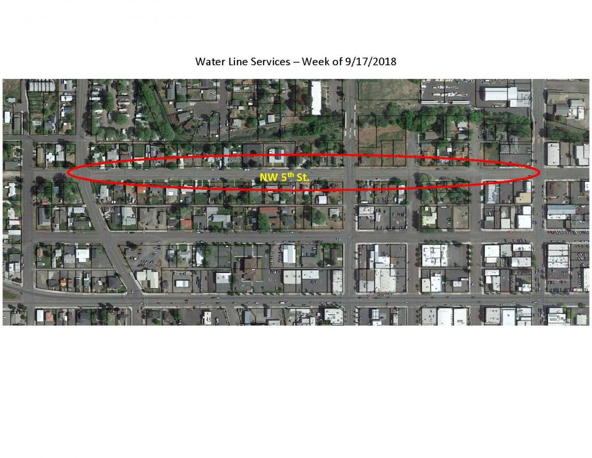 Waterline Replacement Continues on NW 5th Street
